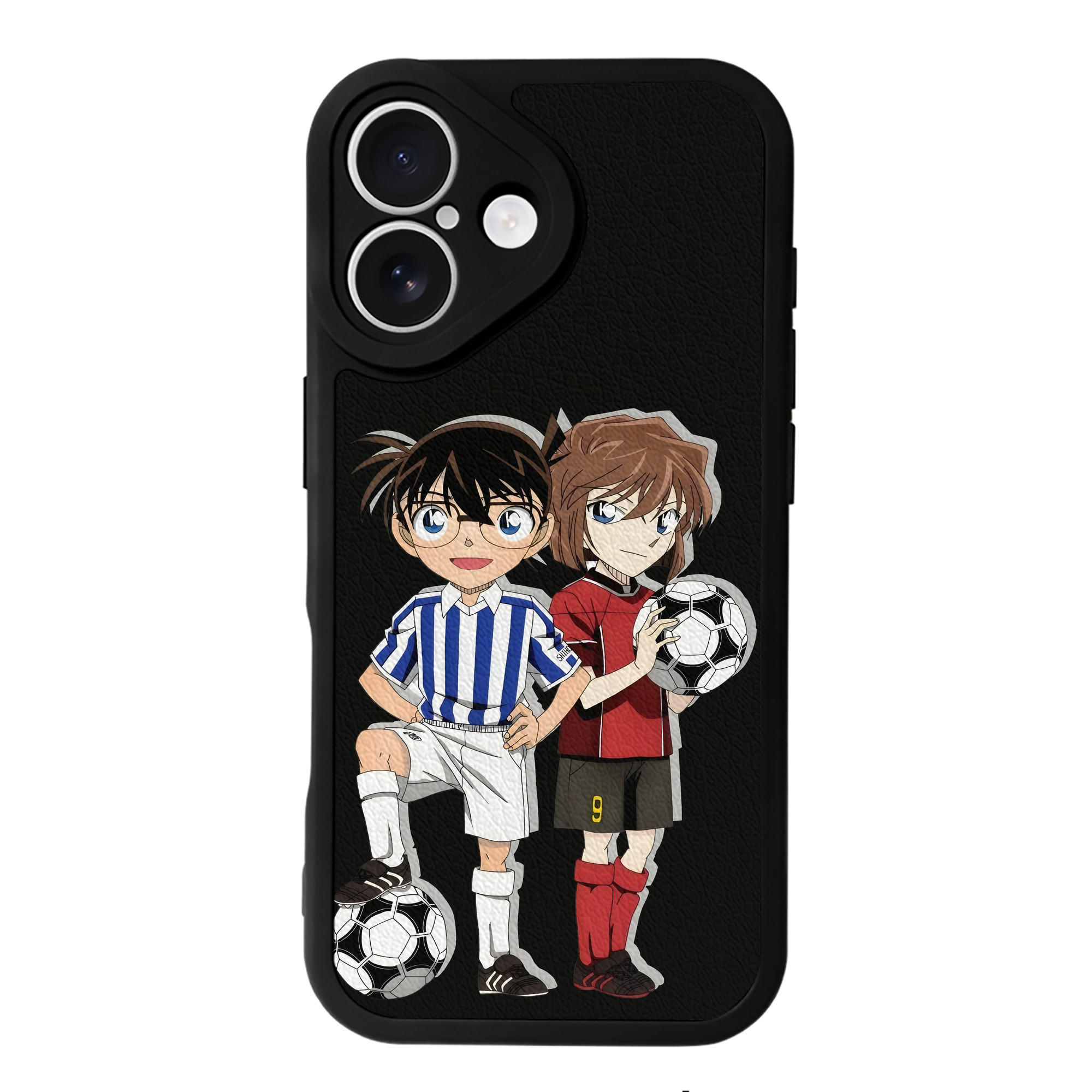 （画像用） 名探偵コナン 灰原 哀 はいばら あい Detective Conan Anita Hailey、Vi Graythorn Haibara Ai 【iPhone 16シリーズ対応】シリコンスマホケース（レザー調） 材質：シリコン